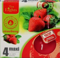 Pl Tea Light Max A/4 Strawberry 