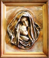 Obraz Matka Boska z Dziecitkiem. 50x60cm.